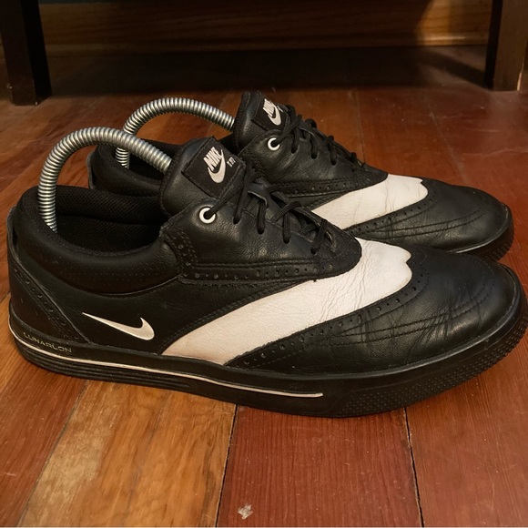 Nike Shoes Nike Lunarlon Golf Shoes Black And White Men Size 9